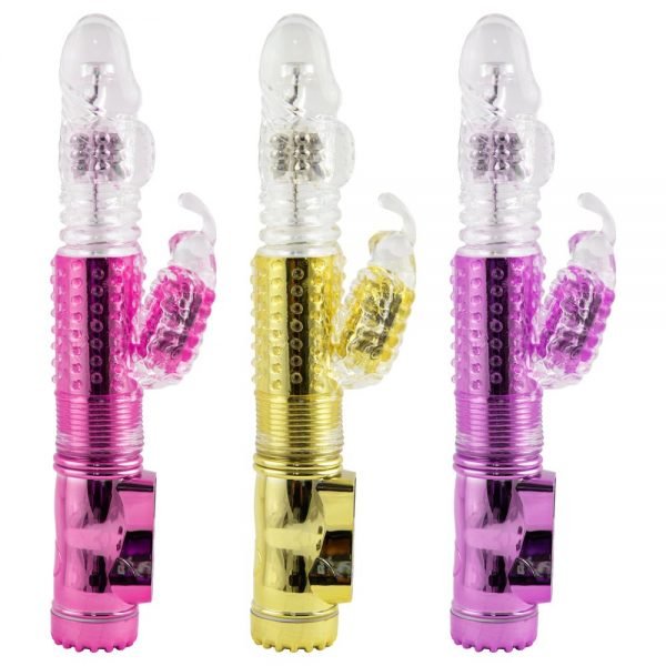 Vibrador Rotativo Vai E Vem Recarregável 36 Vibrações 23x6x3,5cm