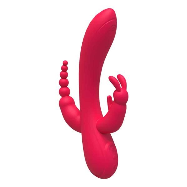 Vibrador Triplo 3 em 1 c/ 10 Modos de Vibração Recarregável