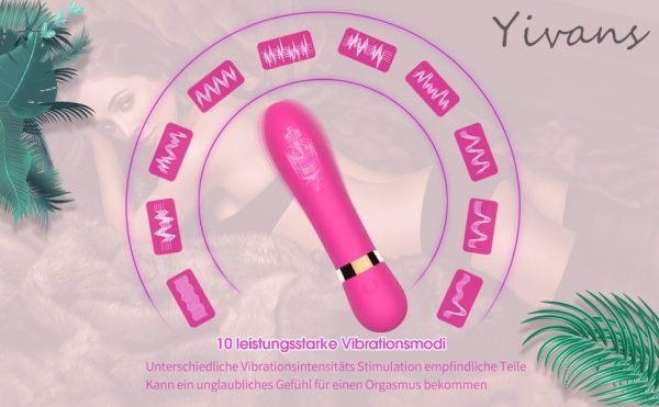 Vibrador de Ponto G com 10 Modos de Vibração Recarregável - Image 4