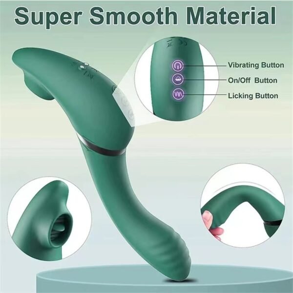 L&B–Vibrador com Estimulador de Clitóris e Ponto G Recarregável - Image 2