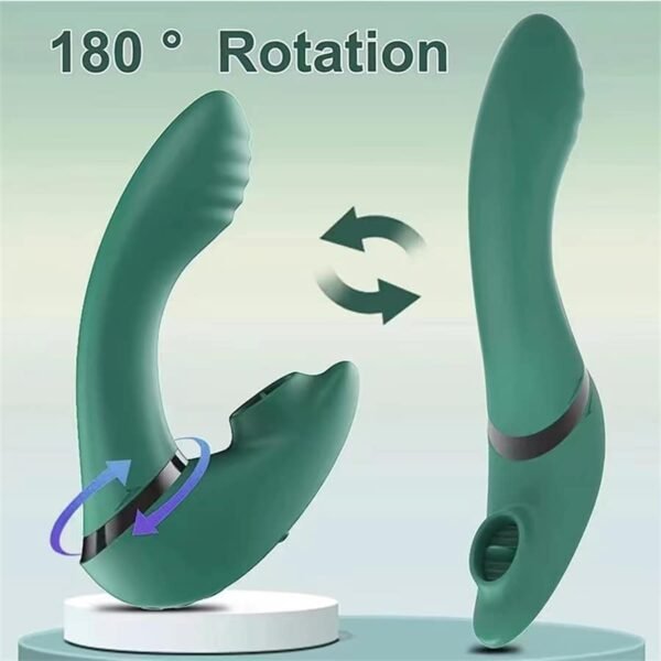 L&B–Vibrador com Estimulador de Clitóris e Ponto G Recarregável
