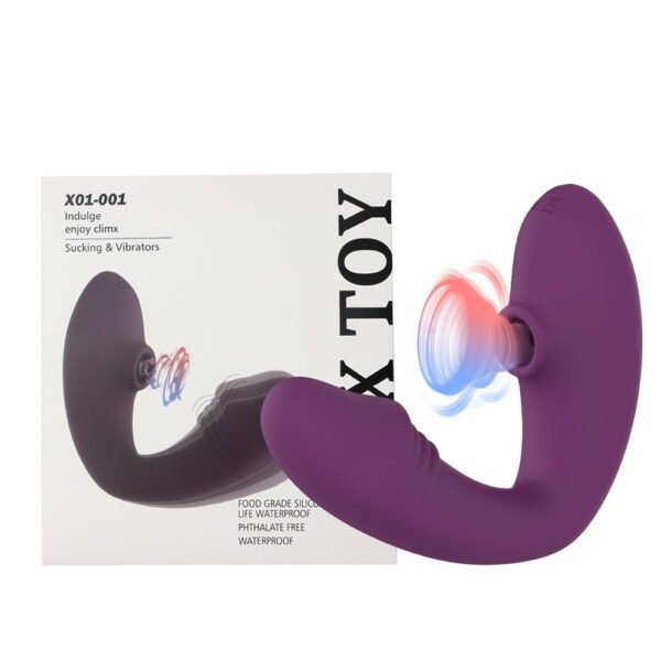 Vibrador de ponto G e Sucção 10 Vibrações Recarregável