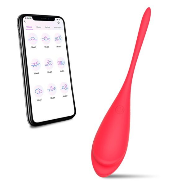 Vibrador Bullet via Aplicativo com 9 Modos de Vibração Recarregável