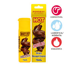 Gel Hot Comestível Saboroso 15ml Chocolate
