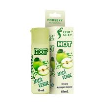 Gel Hot Comestível Saboroso Maçã Verde15ml