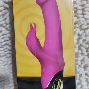 Vibrador Rabbit Aveludado com Estimulador de Clitóris com 9 Modos de Vibração