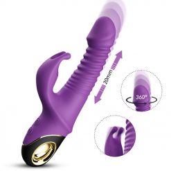 Vibrador Vai e Vem Rabbit com 9 Modos de Vibração e 5 Vai e Vem Recarregável