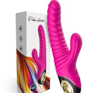 Vibrador de Silicone Cirúrgico c/ Dupla Estimulação a Prova d’água Recarregável