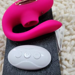 Vibrador de Casal com 10 Modos de Vibração e Pulsação Recarregável