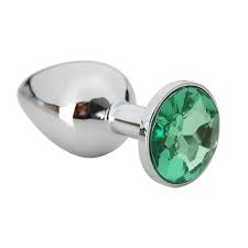 Plug Anal P com Cristal Brilhante