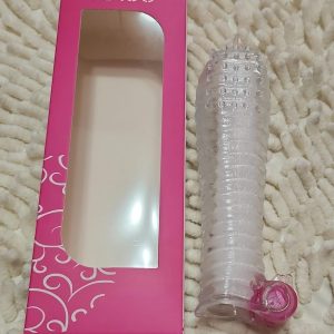 Capa Peniana Transparente Texturizada a Bateria