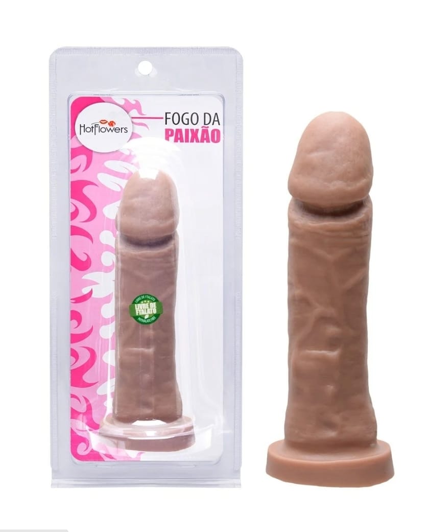 Pênis Borracha Fogo Da Paixão 15,5 X 4,5Cm