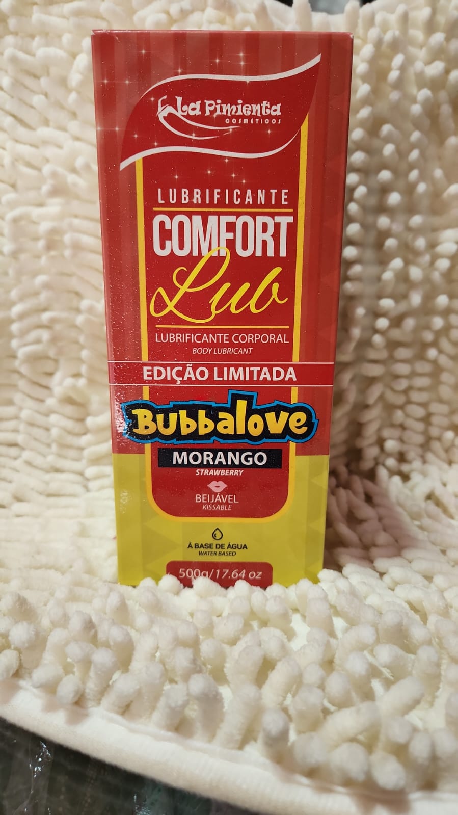 Lubrificante Love Lub Bubbalove Morango 500G