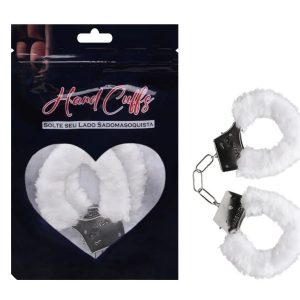 Algemas Do Amor Metal Com Pelúcia Branca