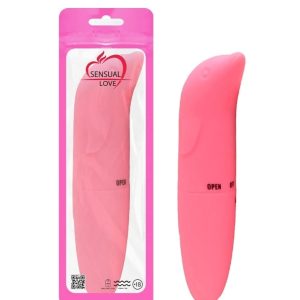 Vibrador Ponto G Golfinho Aveludado Rosa