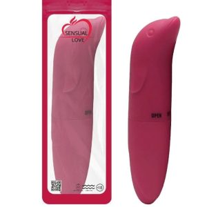Vibrador Ponto G Golfinho Aveludado Vinho