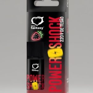Vibrador Líquido Power Shock Morango 220v De Tesão 15ml