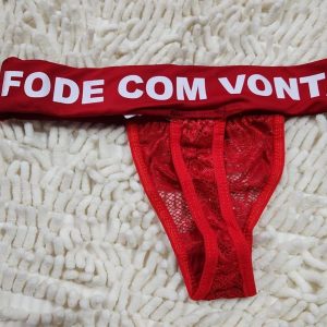 Fio Dental Renda FODE COM VONTADE Vermelho
