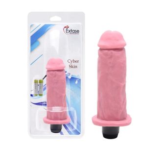 Prótese Real Cyber Skin Vibro Interno 16,5 X 4,5Cm