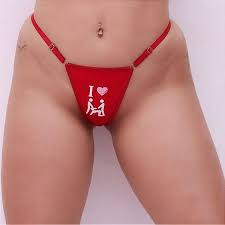 Calcinha Fetiche I Love Ménage Vermelha