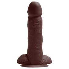 Pênis De Borracha Maciça 16 X 3,5Cm Chocolate