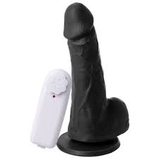 Prótese Vibrador Externo Com Escroto E Ventosa 15,5 X 3,7Cm Chocolate