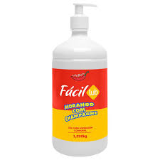 Fácil Lub Gel Corporal Morango com Champanhe Aromático 1050G