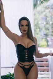 ESPARTILHO SEXY TOMARA QUE CAIA COM DETALHE EM COURO E ILHOS - Imagem 2