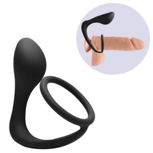 Anel Peniano Com Plug Anal Próstata