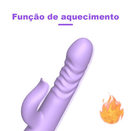 Vibrador com Estimulador de Clitóris com 10 Modos de Vai e Vem com Aquecimento Recarregável - Imagem 2