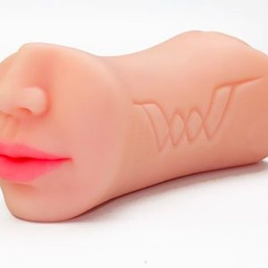Masturbador Masculino em formato de Boca Realista em Cyberskin