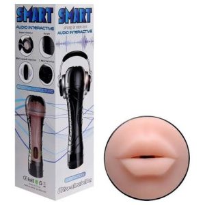 Masturbador Boca Vibrador E Voz Smart