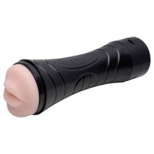 Masturbador Lanterna Boca Texturizado Vibro