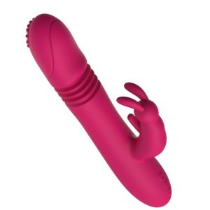 Vibrador Vai e Vem com Estimulador de Clitóris com Aquecimento Recarregável
