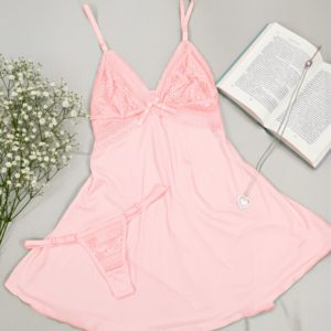 Camisola Bailarina Costas Abertas com Calcinha – Cyrlene